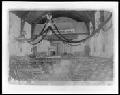 Interior of the State Hospital in Morganton, N.C. : the amusement hall at Christmas time